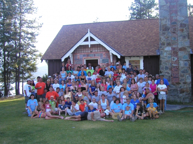 The Cole Clan gathered at the Bitterroot Lions Camp near Kalispell, Montana for the 2003 Reunion.