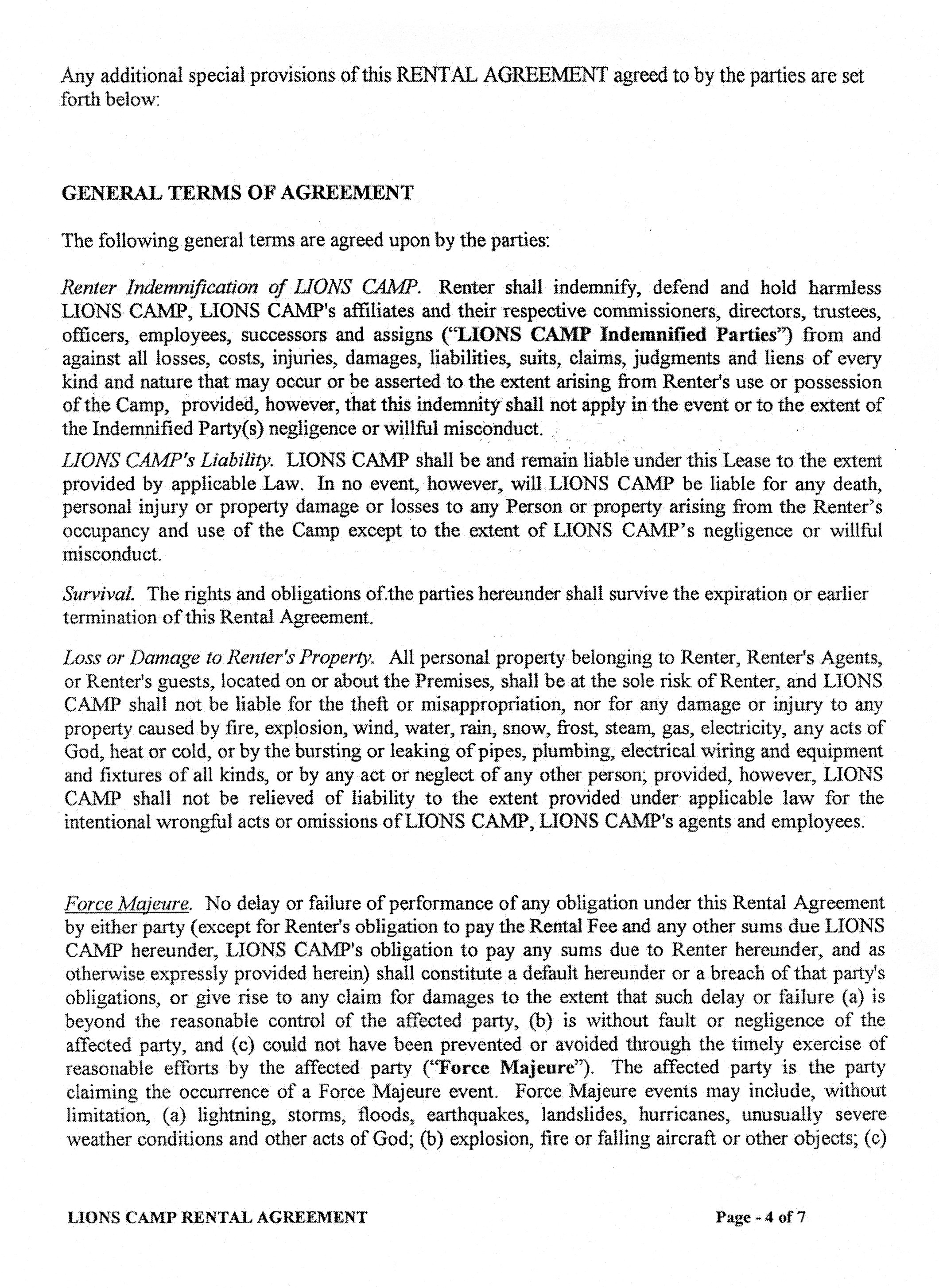 Rental Agreement Pg. 4 of 7