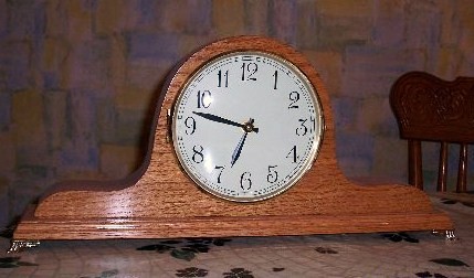 Mantle Clock built and donated by Bill Pimley