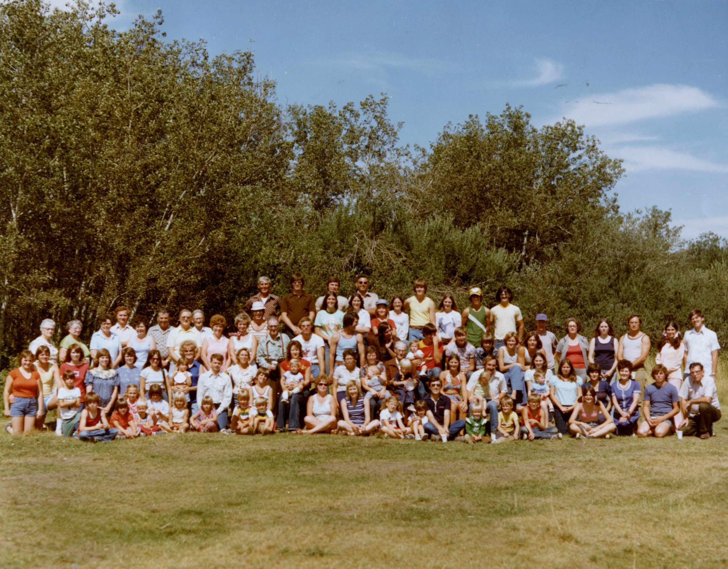 Cole Clan Family Reunion group photo 1976
